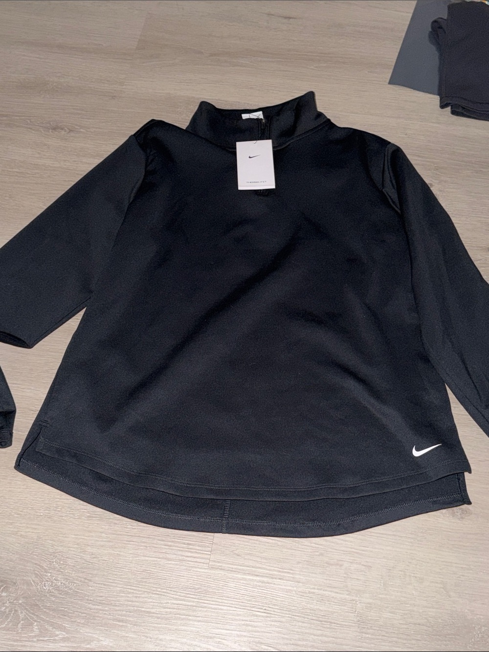 Nike Black Athletic Nike 1/4 sweater